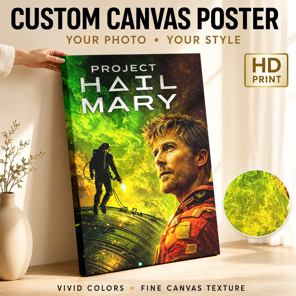 Vintage Collectible Posters - Project Hail Mary Movie Canvas Poster