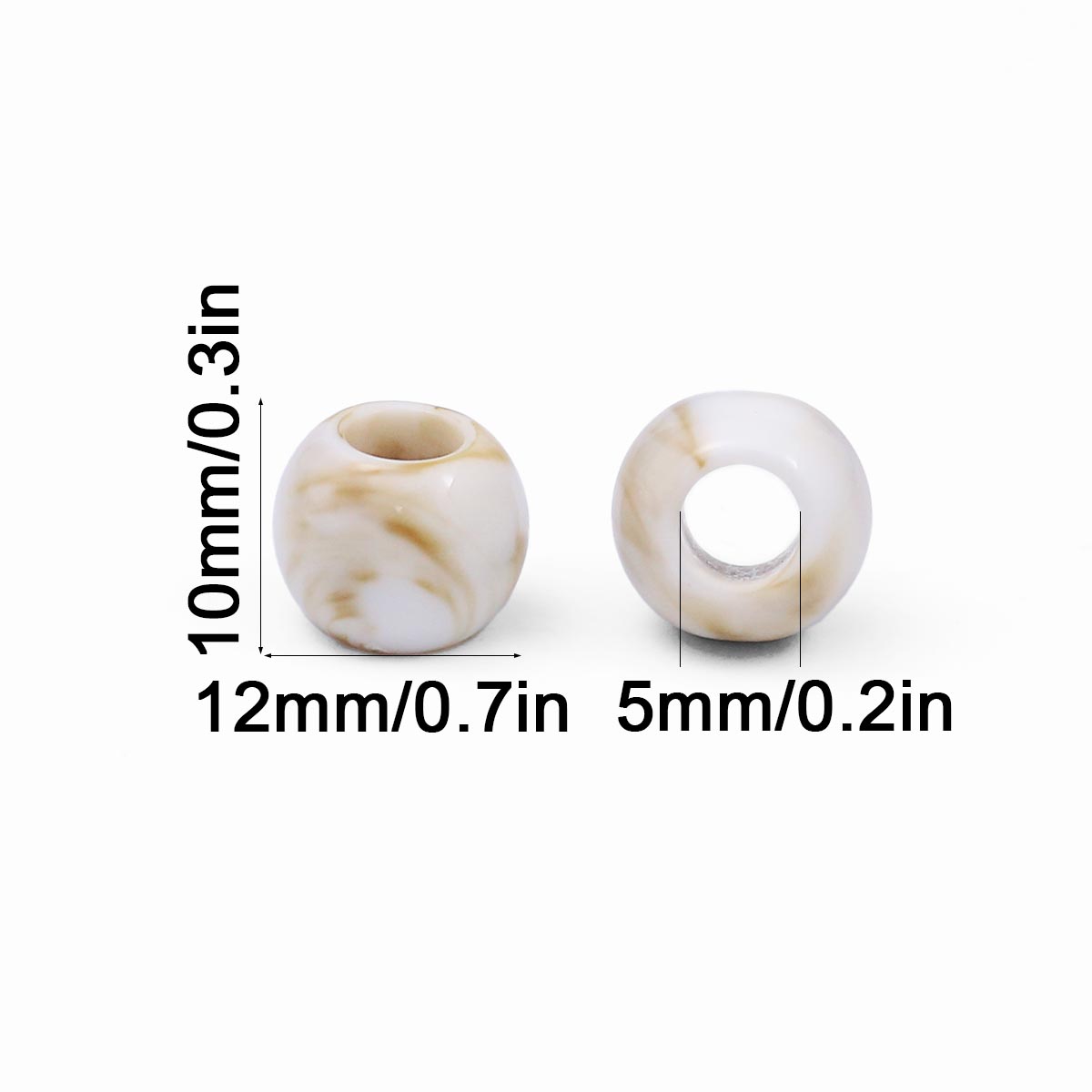 20/40/60pcs 12mm Large Hole Ma - Vintage Collectible Marbles recension och pris