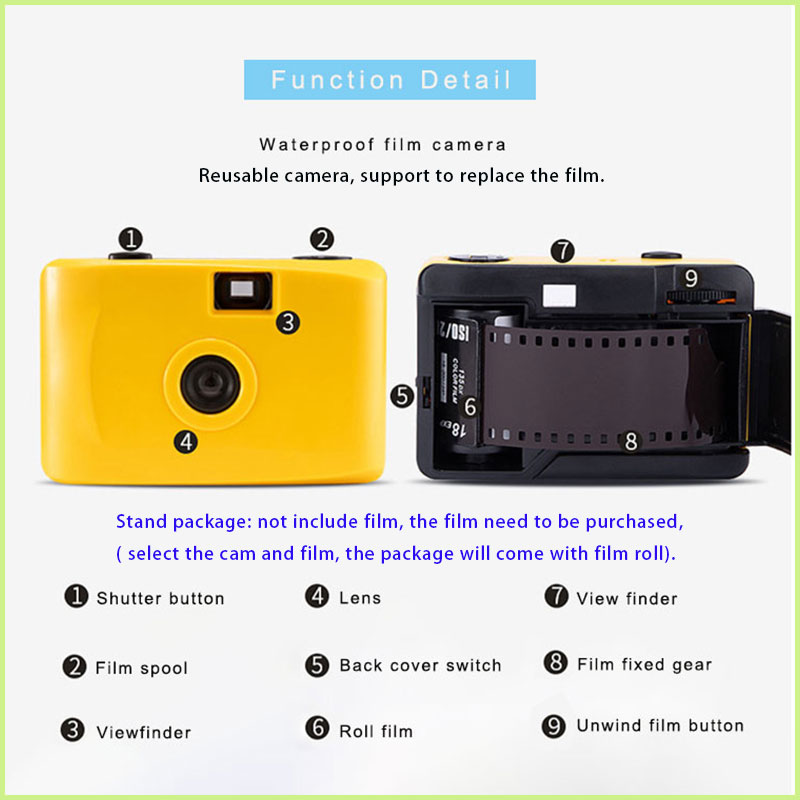2026 Retro Film Waterproof Non - Film Camera 35Mm recension och pris