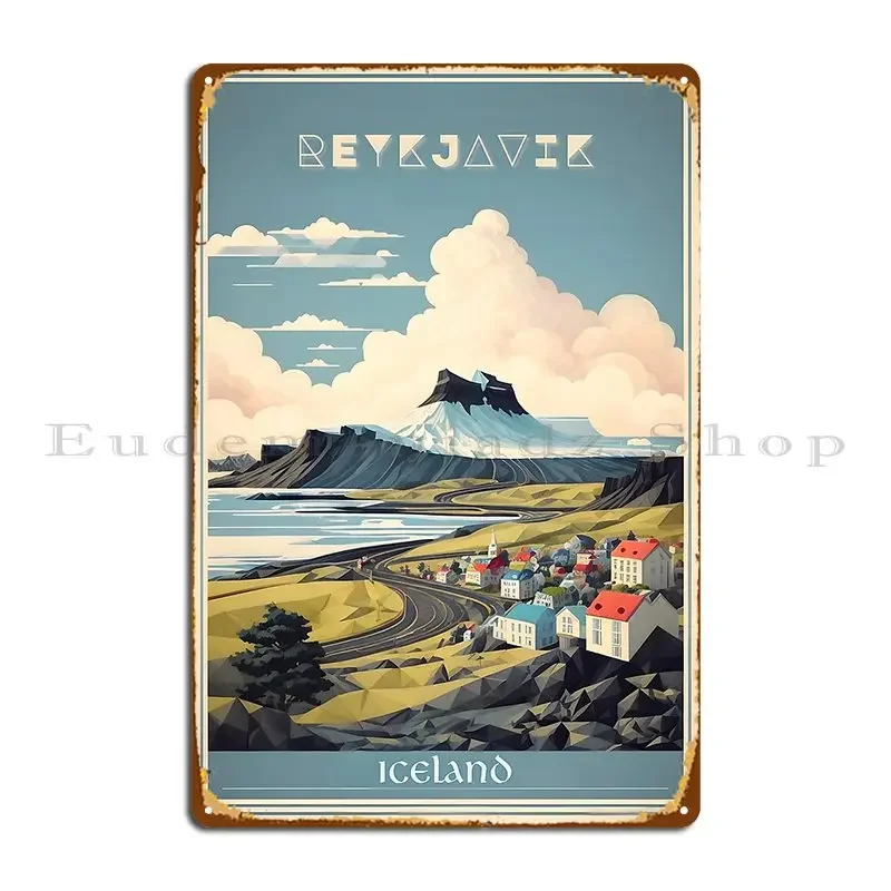 Reykjavik S Vintage Beauty A R - Vintage Collectible Posters recension och pris