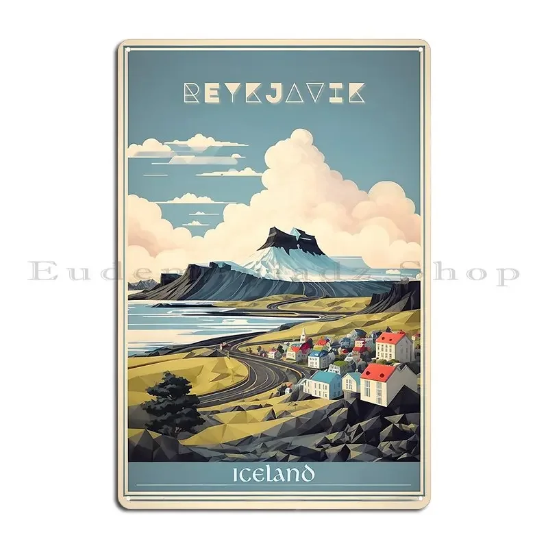 Reykjavik S Vintage Beauty A R - Vintage Collectible Posters recension och pris