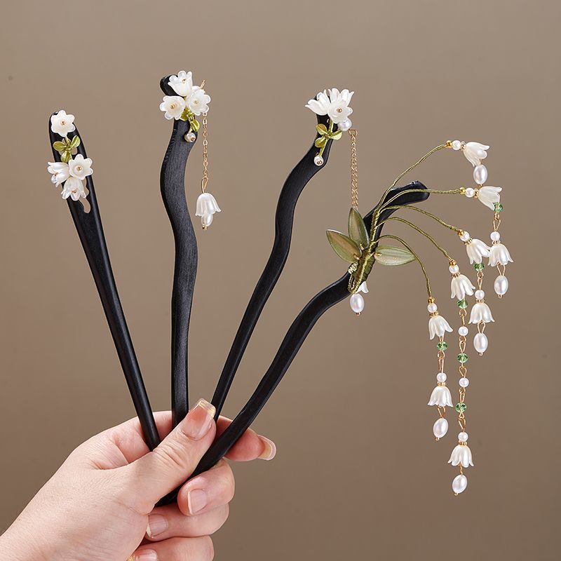 Wooden Flower Hairpin Vintage  - Vintage Jewelry Collection recension och pris