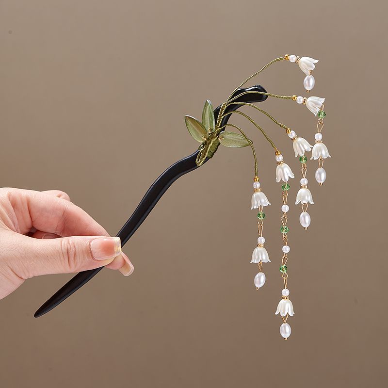 Wooden Flower Hairpin Vintage  - Vintage Jewelry Collection recension och pris