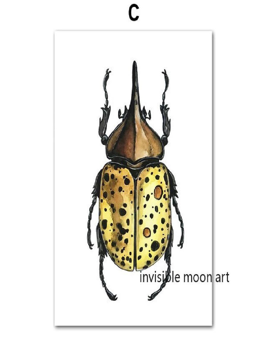 Vintage Insect Art Colorful Be - Vintage Collectible Posters recension och pris