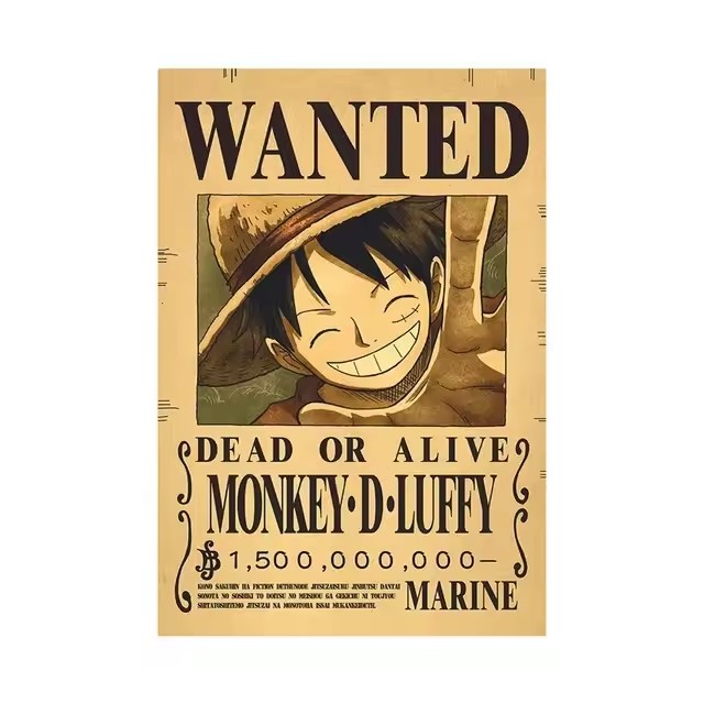 Anime One Piece Bounty Wanted  - Vintage Collectible Posters recension och pris