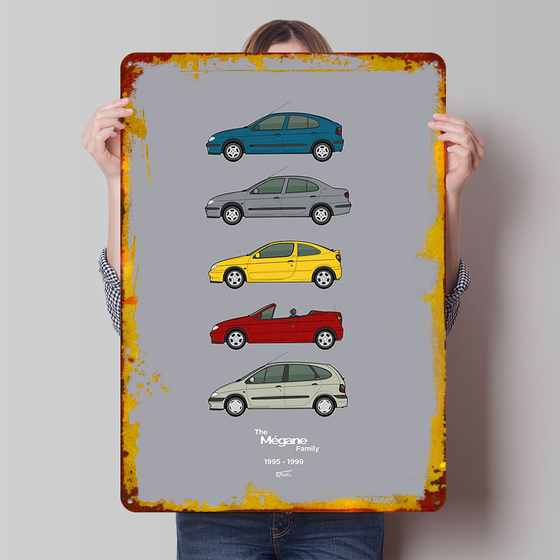 Sports Car Megane Collection 1 - Vintage Collectible Posters recension och pris