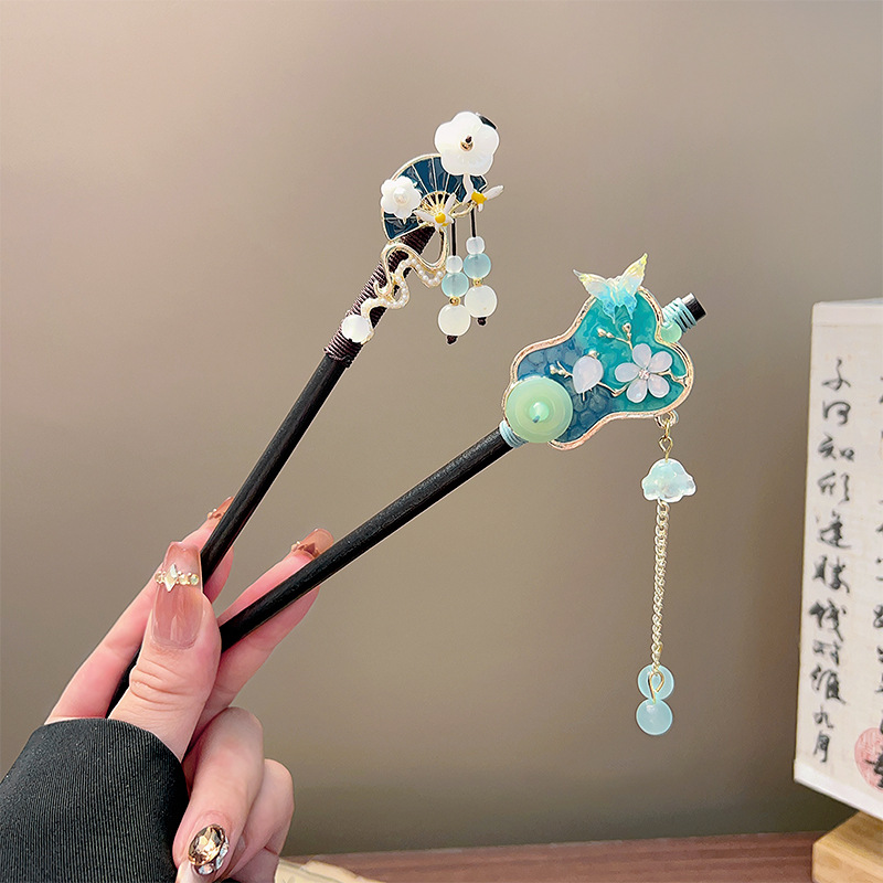 Classic Tassel Hair Stick Blac - Vintage Jewelry Collection recension och pris